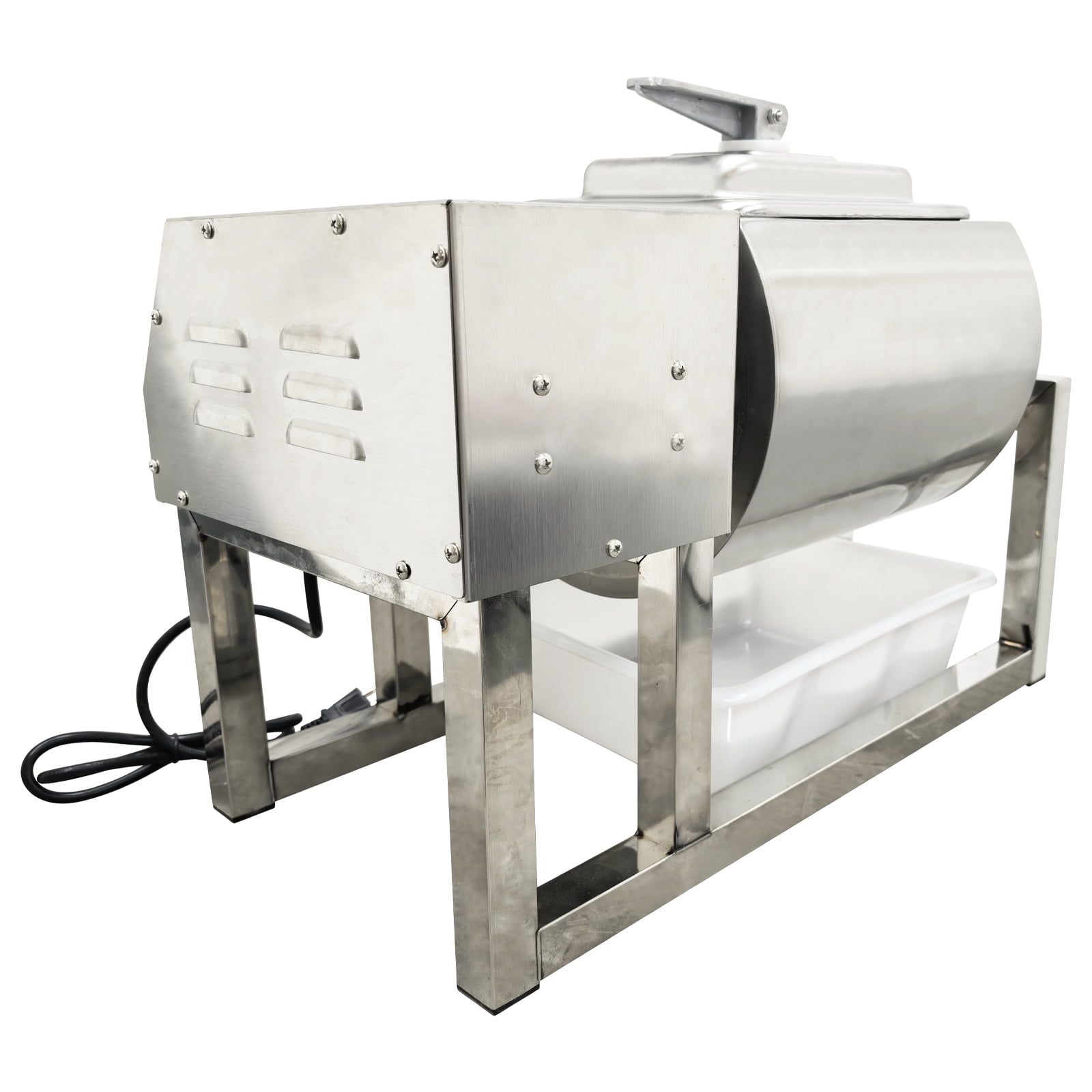 15L Circular Meat Vegetable Tumbler Marinator Rotatable Marinating Machine Stainless Steel