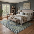 thumbnail image 2 of KUETH Modern 5x7 Area Rugs for Living Room, Non Slip Machine Washable Retro Rugs, Low Pile Chenille Print Rug for Bedroom, Dining Room, Home Office, 2 of 6