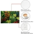 thumbnail image 6 of Placemat Kitchen Table Mats 4Pcs Set, Insulation Heat-Resistant Placemats for Outdoor Indoor Home Party Farmhouse Easter Day Decoration, Tropical Monstera Leaf, 6 of 6