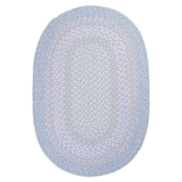 Colonial Mills Tapis BK58R096X096 Blokburst - Bleu Ciel 8 Pi Rond Tapis Tressé