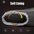 thumbnail image 6 of Men's Warm House Slippers Cozy Moccassin Slippers for Men Non-Slip House Shoes Comfy Bedroom Suede Slippers with Rubber Sole Indoor Outdoor, 6 of 8