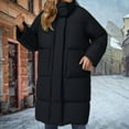 thumbnail image 2 of iHPH7 Long Puffer Coat Women Long Winter Coats for Women Puffer Jacket Womens Overcoat for Women Long Puffer Jacket Womens Puffer Jacket with Hood Winter Parka for Women Black L, 2 of 4