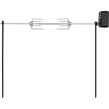 Spit Rotisserie for Outdoor Campfire Grilling, Over Fire Camp Grill with 35×5/16" Square Spit Rod