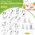 thumbnail image 6 of Easter Cookie Cutters Set for Easter Party Supplies Bunny Egg Bunny Face Peeps Flower Chick Carrot Mini Easter Sandwich Cutters for Spring Baking 12Pcs Set 2, 6 of 7