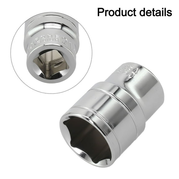 17-21Mm Six Angle Sleeve Convert Hex Deep Socket Wrench for Ratchet Wrench 17Mm