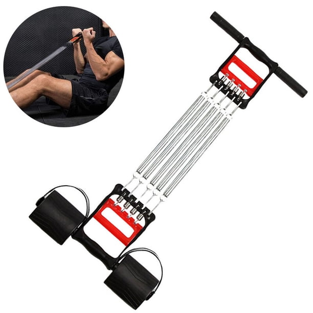 Expansor de pecho multifuncional 3 en 1 para hombres y mujeres, que incluye entrenador de músculos del pecho, entrenador de brazos y pedal elástico, expansor de entrenamiento físico adecuado para abdominales