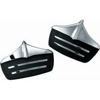 Kuryakyn Chrome/Black Rear Mud Flaps (7220)