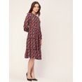 thumbnail image 3 of Moomaya Long Sleeves Round Neck Printed Rayon Dress - Women's Casual Dress, 3 of 9