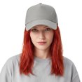 thumbnail image 6 of TOPTIE Quick Dry Baseball Cap, Vented Performance Laser Cut Mesh Hat, Adjustable Snapback Cap for Men and Women - Grey, 6 of 7