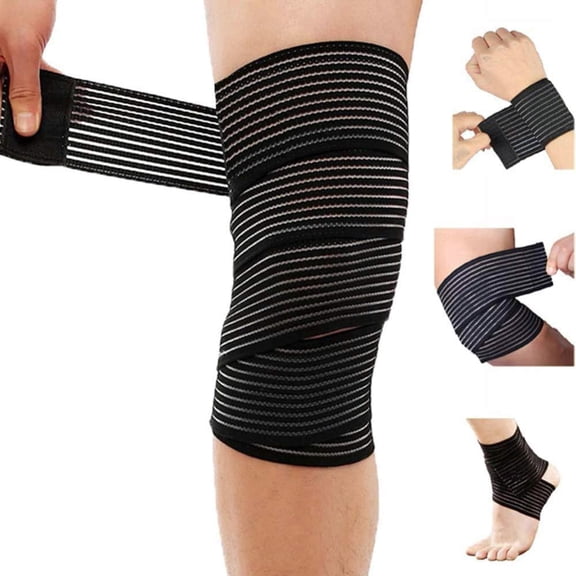 Compression Knee Support Wrap Brace Adjustable Elastic Knee Bandage For Sports Workout Running Basketball Joint Pain Relief Protective Knee Belt