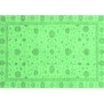 thumbnail image 1 of Ahgly Company Indoor Rectangle Oriental Emerald Green Traditional Area Rugs, 6' x 9', 1 of 4