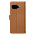 thumbnail image 3 of Leather Case For Google Pixel 9a 6.3",Embossed Totem Wallet With Card Holder,Wristband, Shockproof Kickstand Magnetic Cover,Brown,For Google Pixel 9a, 3 of 7