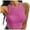 Hot Pink, variant on Lixiuxyad Trend Summer Tank Tops Women's Sports Short Crop Sleeveless Tight Fitting I Top(Pink L)