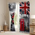 thumbnail image 3 of Manfei Grunge Uk Flag Blackout Curtains,Classic Phone Booth Curtains Pack of 2 (42x84 Each), 3 of 7