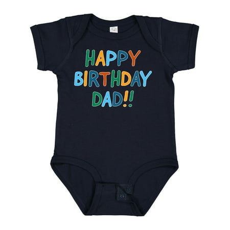 

Inktastic Happy Birthday Dad!! Gift Baby Boy or Baby Girl Bodysuit