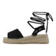 thumbnail image 3 of Sandalias con plataforma Onne en Textil – Negro, 3 of 3