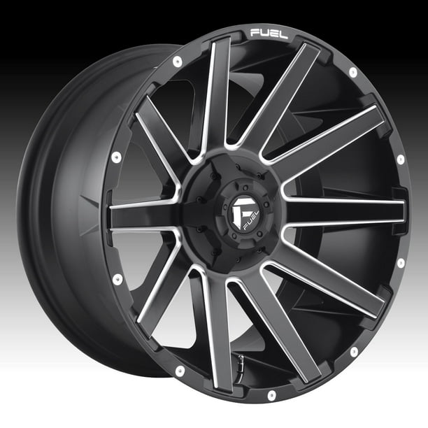 Fuel D616 Contra Matte Black Milled 22x12 8x6.5 -44mm (D61622208247 ...