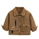 thumbnail image 2 of Cowsor Toddler Boys Cowboy Button Down Shirt Kids Spring Fall Casual Long Sleeve Shirt Jacket Lightweight Soft Versatile, 2 of 7