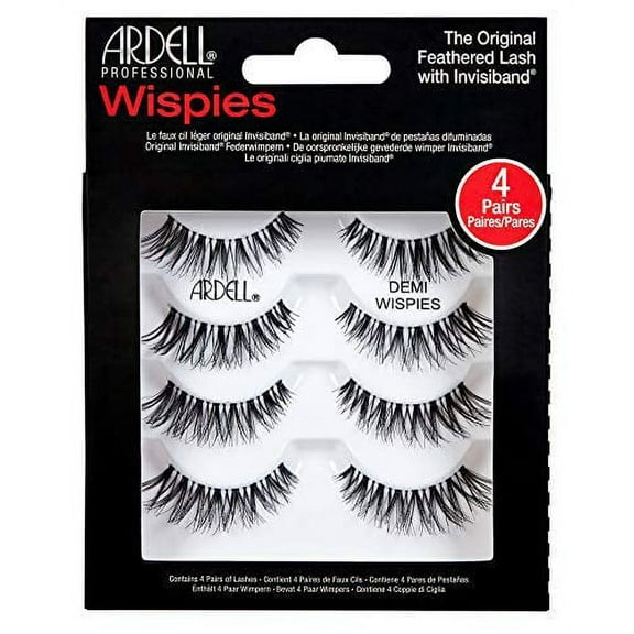 Ardell Demi Wispies Black Lashes - 4 Pack