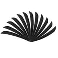 thumbnail image 2 of 12 Pieces Feather Fletching Right Wing Fletches 4 inch Black, 2 of 8