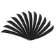 thumbnail image 2 of 12 plumas de pavo para tiro con arco de 5 pulgadas, duraderas. Negro, 2 of 9
