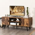 thumbnail image 4 of Gymax Industrial TV Stand Entertainment Center for TV's Up to 55" w/ Storage Cabinets, 4 of 10