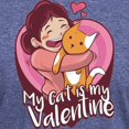 thumbnail image 3 of CafePress - My Cat Is My Valentine T Shirt - Mens Tri-blend T-Shirt, 3 of 4