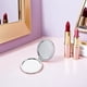 thumbnail image 4 of 5 espejos de maquillaje plegables portátiles - Espejo de tocador redondo compacto para mujer - Doble cara, tamaño pequeño y de bolsillo para bolso, oficina, viajes, 4 of 6