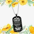 thumbnail image 3 of Gift for Son From Dad My Son I Love You Dog Tag Letter Pendant Necklace for Men, 3 of 4