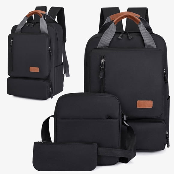 TopLLC Backpack Three Piece Set, Large Student Backpack, Suitable For School And Outdoor Travel, Computer Bag For Men And Women With Large Capacity