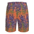 thumbnail image 6 of Kdxio Lavender Flowers Pattern Mens Casual Shorts - Drawstring Summer Beach Sports Shorts for Men, 6 of 9