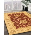 thumbnail image 2 of Ahgly Company Indoor Rectangle Abstract Orange Red Oriental Area Rugs, 2' x 4', 2 of 6