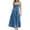 bleu, variante sur WILLBEST Robe Décontractée pour Femme Robe Décontractée pour Femme avec Col en V et Boutonnage pour Usage Quotidien, Fluide et Stylée pour le Printemps et l'Été