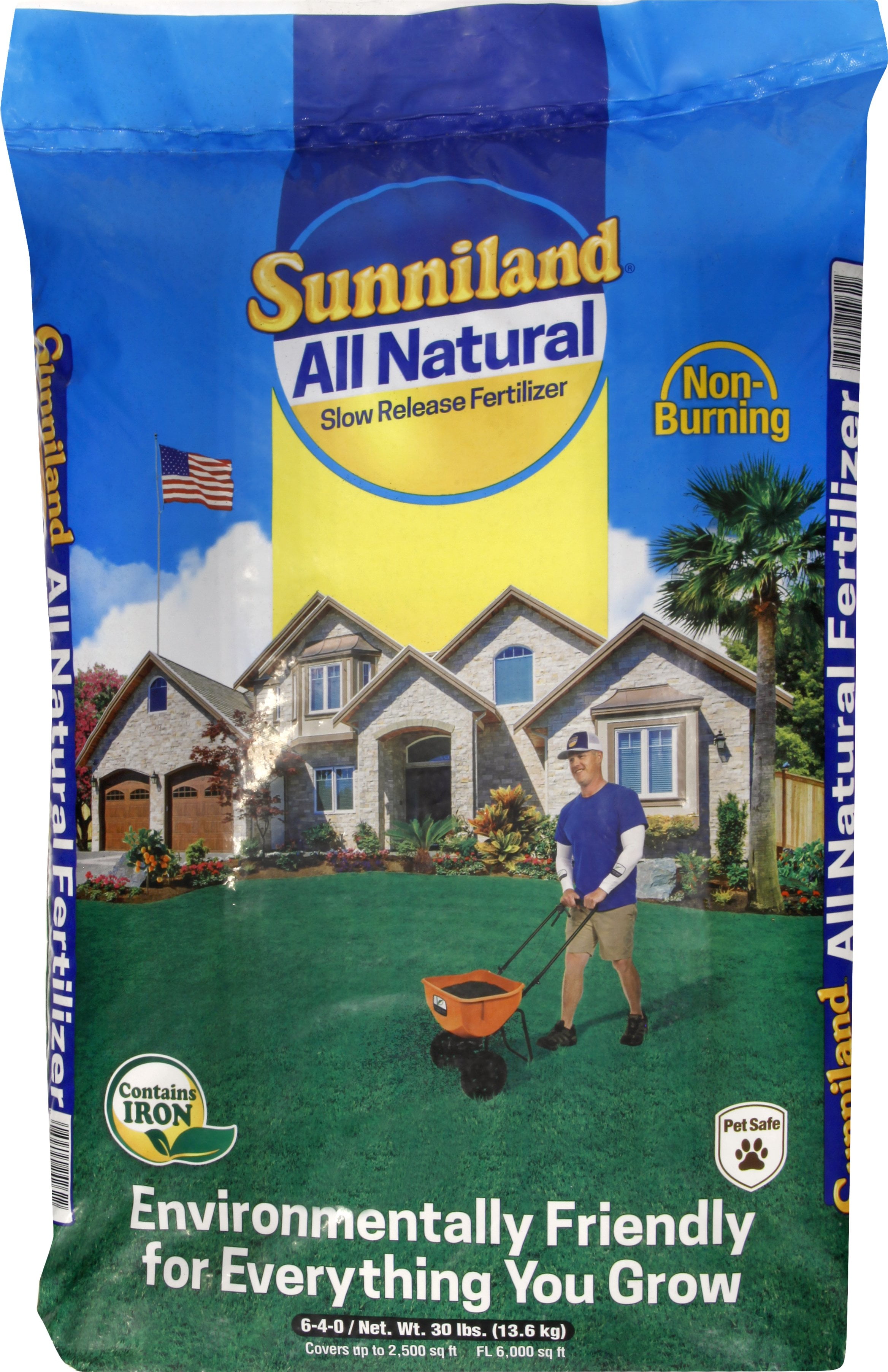 Sunniland All-Purpose Lawn Fertilizer For All Grasses 2500 sq ft