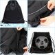 thumbnail image 3 of Bolsa de fútbol con cordón (negra, pelota no incluida) Mochila de baloncesto para niños y niñas Bolsa para botas de fútbol para hombres Bolsa de PE de voleibol plegable Bolsa de deporte Bolsa de mall, 3 of 5