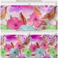 thumbnail image 2 of Soimoi Cotton Cambric Fabric Flower Watercolor Print Fabric by Yard 56 Inch Wide, 2 of 7