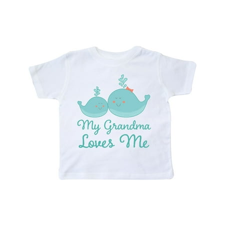 

Inktastic My Grandma Loves Me Gift Toddler Boy or Toddler Girl T-Shirt