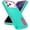 Light Blue/Pink, variant on MYKOMI for iPhone 17 Pro Case with Stand,Heavy Duty Protection Shockproof Anti-Scratch Slim Lightweight Protective Sturdy Case Hard Cover for iPhone 17 Pro 6.3 Inch