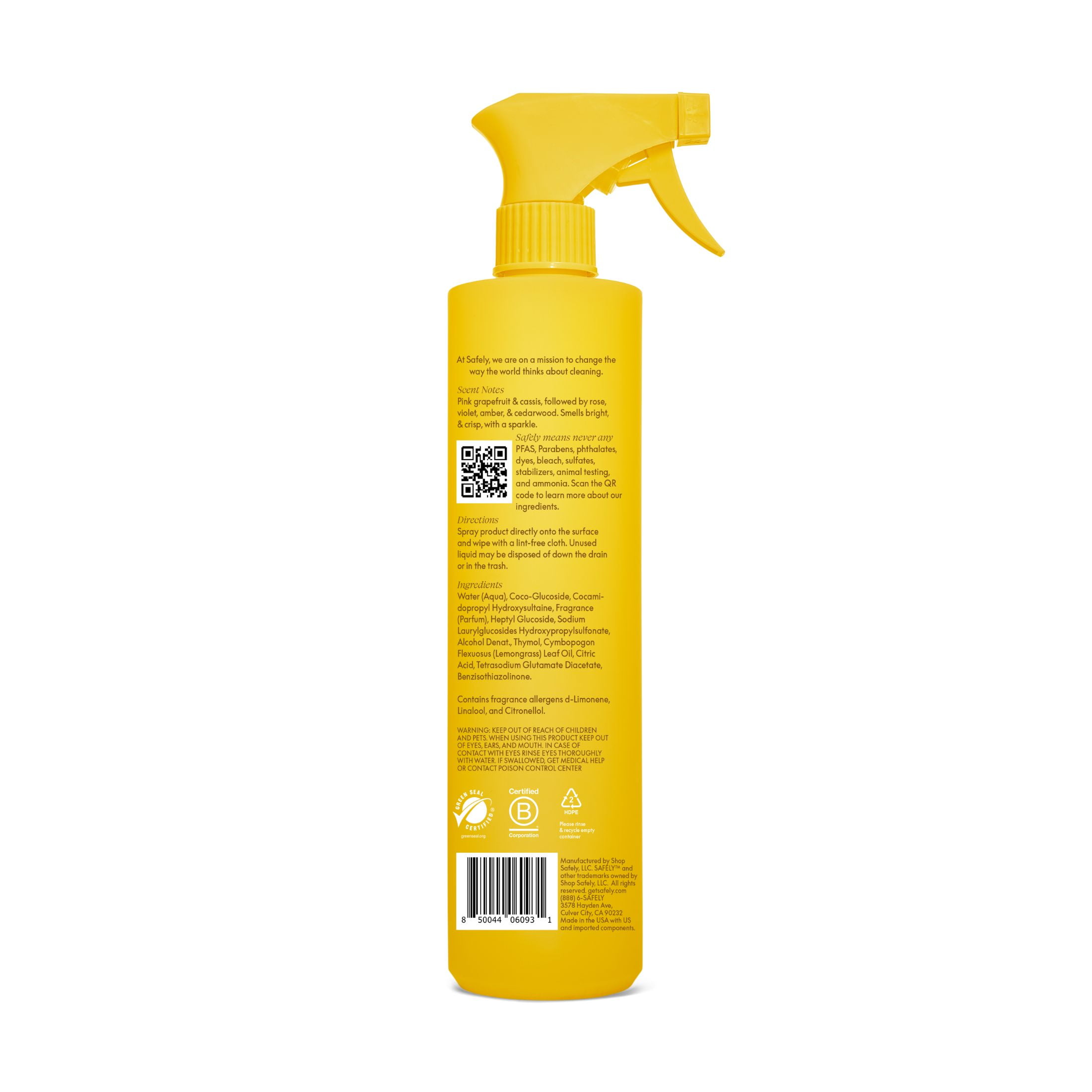 (2 pack) Safely Multi-Surface Universal Cleaner, Bright Scent, 20 fl oz