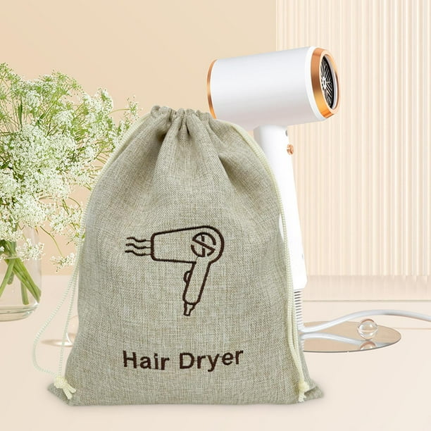 Environmental Jute Like Dustproofing Drawstring Bag For Hair Dryer Portable Long-lasting And Multi-Functional Storage