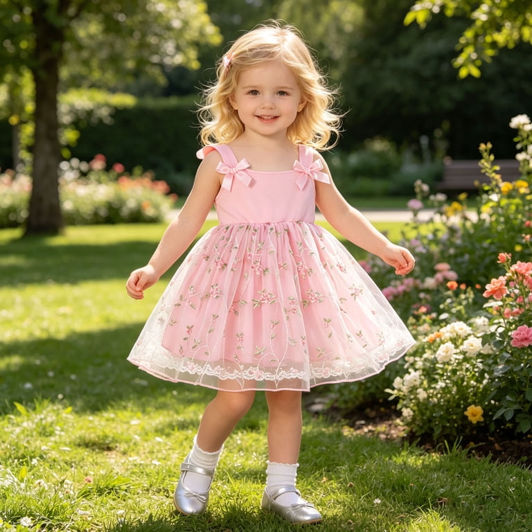party dress 3-6 months Miipat Baby Girl Tulle Sleeveless Princess Party Dress with Headband | Green