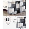 thumbnail image 3 of Abstract Blocks Bed Skirt California King Size 18 Inch Drop, Black Grey Watercolor Modern Art Wrap Around Dust Ruffle Bedskirts, Wrinkle & Fade Resistant Easy Fit Bedskirt with Adjustable Elastic, 3 of 8