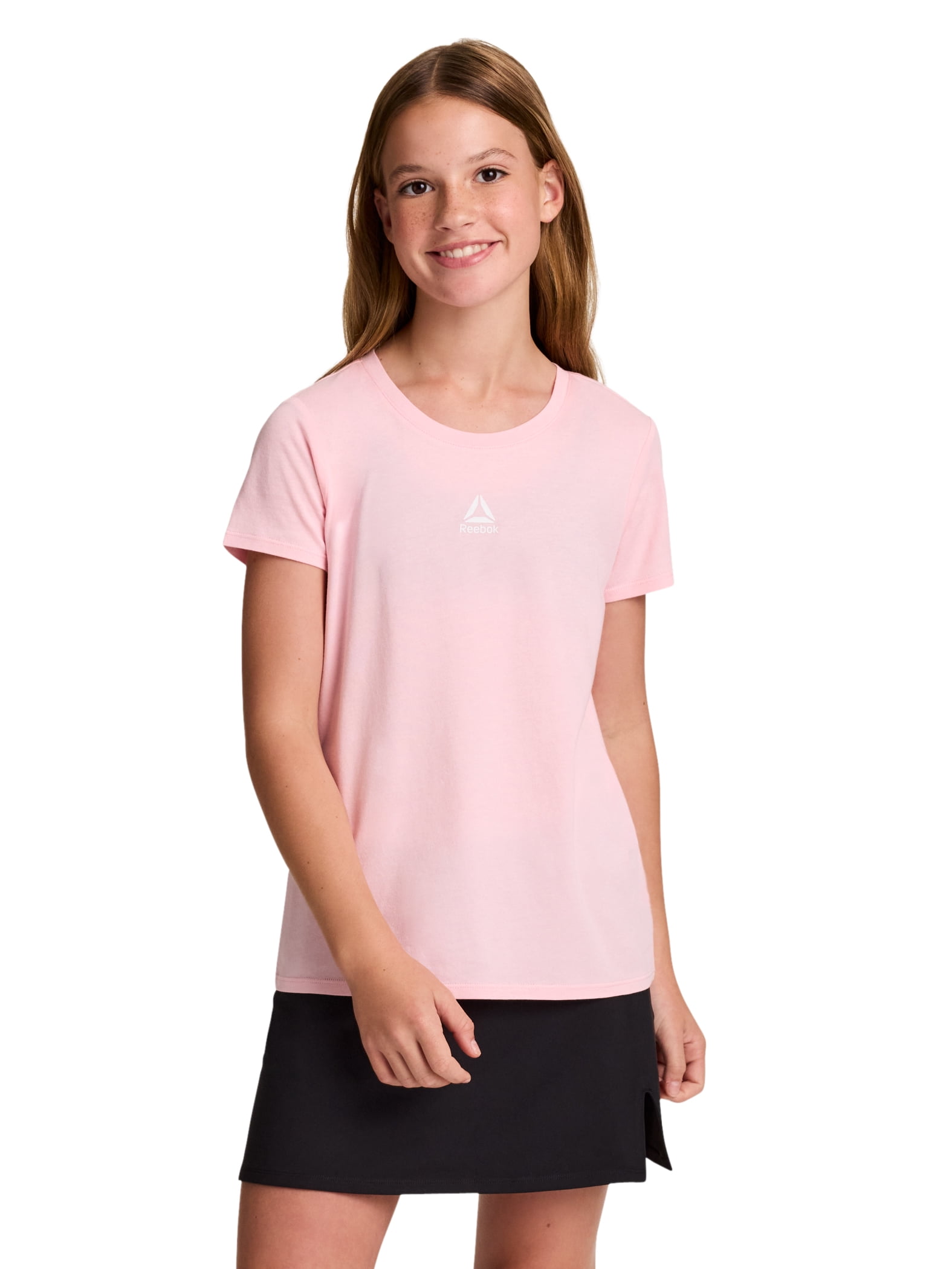 Reebok Girl's Distinction 2-Pack Short Sleeve Performance T-Shirt, Sizes 4-18