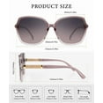 thumbnail image 3 of KALIYADI Women's Oversized Sunglasses Retro Polarized Sun Glasses with UV Protection for Women, 3 of 7