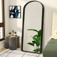 thumbnail image 2 of 64"*21" Arched Full Length Mirror Metal Framed Vanity Mirror For Bathroom Black, 2 of 4