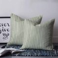 thumbnail image 2 of 24x24 Pillow Covers Set of 2, Sage Green Striped Square Throw Pillow Covers for Couch/Sofa/Living Room, Farmhouse Stripes Modern Vintage Decorative Soft Pillowcases for Couch Throw Pillows, 2 of 7