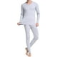 thumbnail image 1 of Qarigey Ropa interior térmica para hombre, ropa interior elástica de manga larga con cuello para invierno, ropa interior para exteriores, Camisetas Gris XXL, 1 of 6