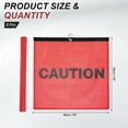thumbnail image 2 of Uxcell Red Safety Flags for Trucks, 18x18" Warning Safety Flag with Buckle High Visibility 6 Pack, 2 of 7