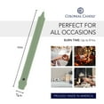 thumbnail image 3 of Colonial Candle Classics Unscented Taper Candle Colonial Green, 10 inch, 8 Hours Burn, Pack of 6, 3 of 5