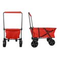 thumbnail image 2 of Zenithen Garden Wagon 2.5 cu ft / 100 lb Capacity Utility Cart with All Terrain Wheels, 2 of 5